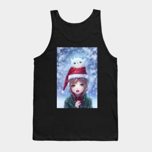 Christmas anime girl Tank Top